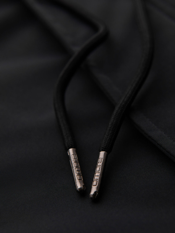 Ombre Clothing Klasična dolga moška parka jakna - črna V6 OM-JAPJ-0313 Ombre Clothing