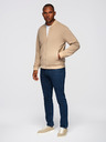 Ombre Clothing Moška bomber jakna z raglan rokavi - topla bež V2 OM-JANP-0159 Ombre Clothing