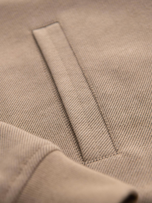 Ombre Clothing Moška bomber jakna z raglan rokavi - topla bež V2 OM-JANP-0159 Ombre Clothing