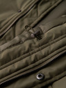 Ombre Clothing Moška klasična dolga jakna parka - olivna V3 OM-JAPJ-0313 Ombre Clothing