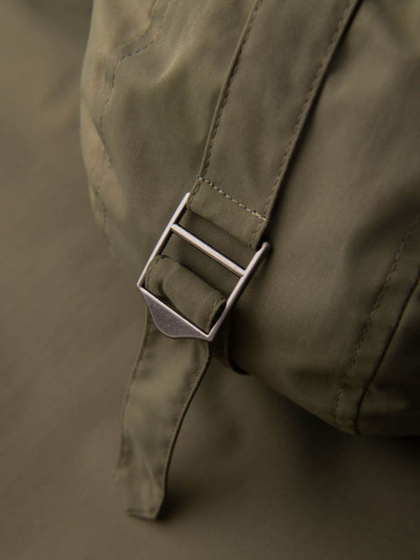 Ombre Clothing Moška klasična dolga jakna parka - olivna V3 OM-JAPJ-0313 Ombre Clothing