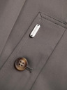 Ombre Clothing Moški minimalistični plašč z odvezljivo prsluko - pepel V6 OM-COLC-0139 Ombre Clothing