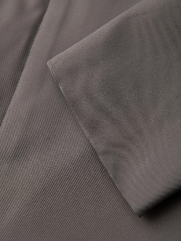 Ombre Clothing Moški minimalistični plašč z odvezljivo prsluko - pepel V6 OM-COLC-0139 Ombre Clothing