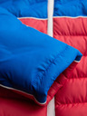 Ombre Clothing Moška prešita jakna z odvezljivo kapuco - modra in rdeča V1 OM-JALP-0206 Ombre Clothing