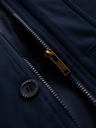 Ombre Clothing Elegantna moška parka s žepi in kapuco - temno moder V2 OM-JAPJ-0287 Ombre Clothing