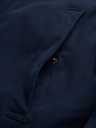 Ombre Clothing Elegantna moška parka s žepi in kapuco - temno moder V2 OM-JAPJ-0287 Ombre Clothing