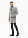 Ombre Clothing Pánsky kabát - svetlo siva C432 Ombre Clothing