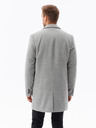 Ombre Clothing Pánsky kabát - svetlo siva C432 Ombre Clothing