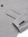 Ombre Clothing Pánsky kabát - svetlo siva C432 Ombre Clothing