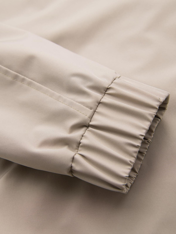 Ombre Clothing Pánska funkčná prechodná bunda s kapuco - béžová V3 OM-JANP-0225 Ombre Clothing