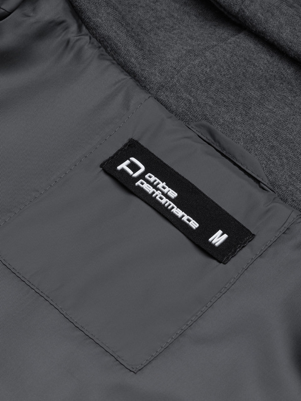 Ombre Clothing Pánska prechodná bunda - tmavo siva C601 Ombre Clothing