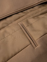 Ombre Clothing Moški strukturirani plašč z visokim ovratnikom - svetlo rjav V4 OM-COWC-0136 Ombre Clothing
