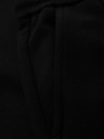 Ombre Clothing Moške hlače iz piqué pletenine z nastavljivo pasom - črne V2 OM-PACP-0283 Ombre Clothing