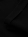Ombre Clothing Moške hlače iz piqué pletenine z nastavljivo pasom - črne V2 OM-PACP-0283 Ombre Clothing