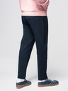 Ombre Clothing Moške jogging hlače z ravno hlačnico in gumijastimi detajli - temno modre V2 OM-PASK-0281 Ombre Clothing