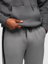 Ombre Clothing Moške jogging hlače z ravno hlačnico in gumijastimi detajli - sive V3 OM-PASK-0281 Ombre Clothing