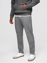 Ombre Clothing Moške jogging hlače z ravno hlačnico in gumijastimi detajli - sive V3 OM-PASK-0281 Ombre Clothing