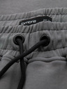 Ombre Clothing Moške jogging hlače z ravno hlačnico in gumijastimi detajli - sive V3 OM-PASK-0281 Ombre Clothing