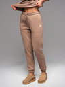 Ombre Clothing Klasične unisex jogging hlače z rebrastimi obročniki - rjave V16 OU-PSBC-0100 Ombre Clothing