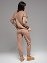 Ombre Clothing Klasične unisex jogging hlače z rebrastimi obročniki - rjave V16 OU-PSBC-0100 Ombre Clothing