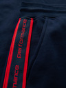 Ombre Clothing Moške športne hlače z obrobo - temno modre V3 OM-PASK-0284 Ombre Clothing