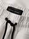 Ombre Clothing Moške jogging hlače z rebrasto obrezano in gumijastim tiskom - bele V2 OM-PASK-0223 Ombre Clothing