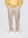 Ombre Clothing Moške jogging hlače - bež V3 OM-PASK-0280 Ombre Clothing