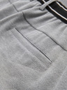 Ombre Clothing Moške pletene hlače z pružnim pasom - svetlo sive V1 OM-PACP-0116 Ombre Clothing