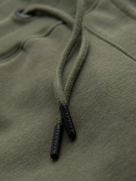 Ombre Clothing Moške jogging hlače - olivne V4 OM-PASK-0280 Ombre Clothing