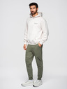 Ombre Clothing Moške jogging hlače - olivne V4 OM-PASK-0280 Ombre Clothing