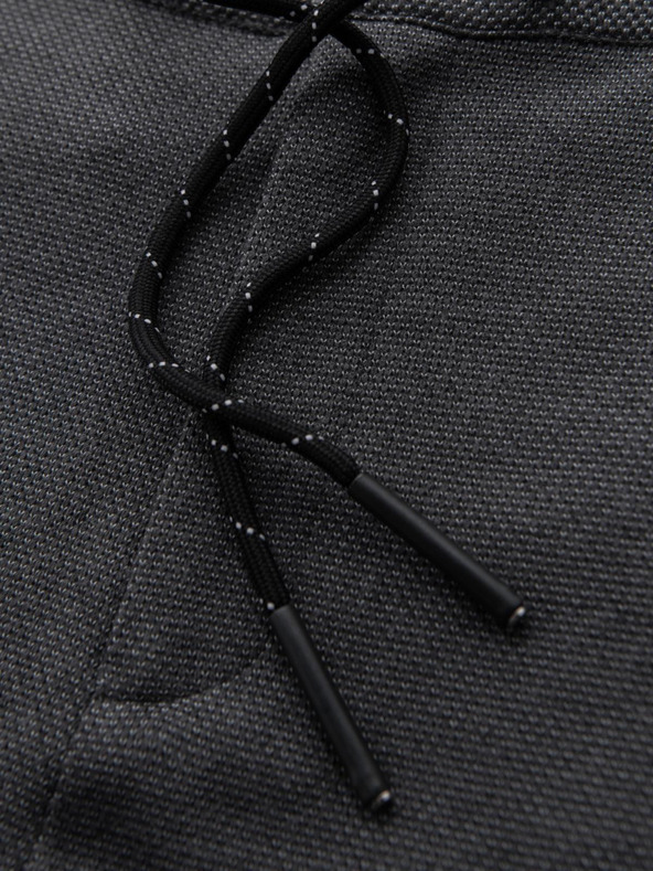 Ombre Clothing Moške pletene hlače z elastičnim pasom - temno sive V2 OM-PACP-0116 Ombre Clothing