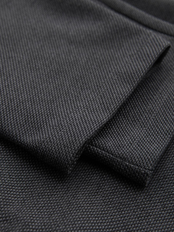 Ombre Clothing Moške pletene hlače z elastičnim pasom - temno sive V2 OM-PACP-0116 Ombre Clothing