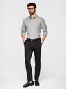 Ombre Clothing Moška srajca klasičnega regular fit kroja - siva V1 K694 Ombre Clothing