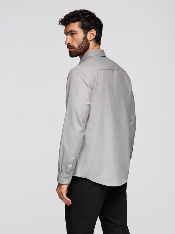 Ombre Clothing Moška srajca klasičnega regular fit kroja - siva V1 K694 Ombre Clothing
