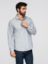 Ombre Clothing Moška srajca klasičnega regular fit kroja - siva melanž V2 K694 Ombre Clothing