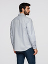 Ombre Clothing Moška srajca klasičnega regular fit kroja - siva melanž V2 K694 Ombre Clothing