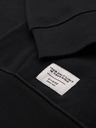Ombre Clothing Moška kengurujska mikina BASIC s kapuco - črna V5 B1674 Ombre Clothing