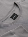 Ombre Clothing Moška klasična mikina s kroglastim izrezom - siva V4 OM-SSNZ-0243 Ombre Clothing