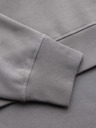 Ombre Clothing Moška klasična mikina s kroglastim izrezom - siva V4 OM-SSNZ-0243 Ombre Clothing