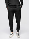 Ombre Clothing Moška trenirka komplet mikina s stoječem + hlače jogger - črna V1 Z117 Ombre Clothing