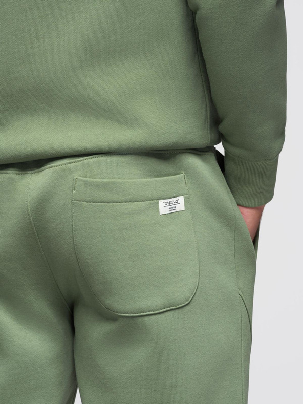 Ombre Clothing Moška trenirka komplet mikina s kapuco + hlače jogger - svetlo zelena V3 Z119 Ombre Clothing