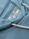 Ombre Clothing Moška kengurujska mikina BASIC s kapuco - modra V7 B1674 Ombre Clothing