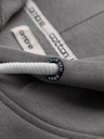 Ombre Clothing Moška mikina BASIC s kengurujskim žepom in kapuco - siva V8 B1674 Ombre Clothing