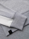 Ombre Clothing Moška mikina s kontrastno oblogo in raglan rokavi - siva melirka V2 OM-SSNZ-0200 Ombre Clothing