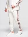 Ombre Clothing Moški komplet iz raztegljive mikine + trenirk jogger - bela V2 Z113 Ombre Clothing
