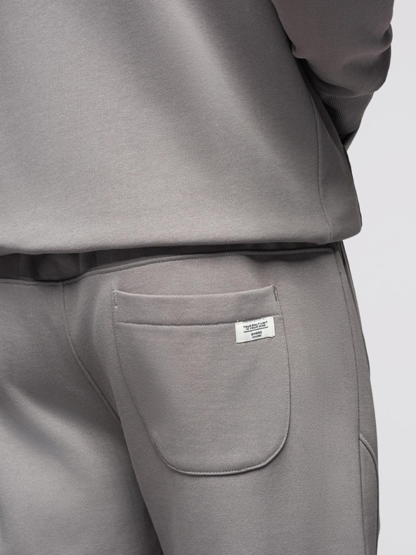 Ombre Clothing Pánský tréninkový oblek mikina s kapucňou + nohavice jogger - sivá V8 Z119 Ombre Clothing