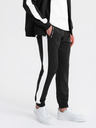 Ombre Clothing Pánský starožitný tréninkový oblek mikina s kapucňou + nohavice jogger - čierna V1 Z118 Ombre Clothing