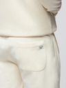 Ombre Clothing Pánsky tréninkový oblek mikina s kapucňou + nohavice jogger - krémová V11 Z119 Ombre Clothing