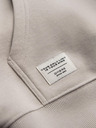 Ombre Clothing Pánska mikina BASIC s klokaní vreckou a kapucňou - svetlá béžová V1 B1674 Ombre Clothing