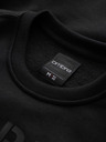 Ombre Clothing Klasičen moški pulover z napisi - črn V4 B1711 Ombre Clothing